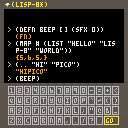 lisp-8 with in-game editor
