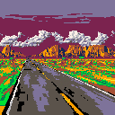 Desert Road (generated animation)