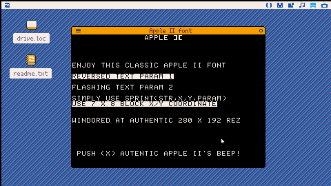 Apple II Font