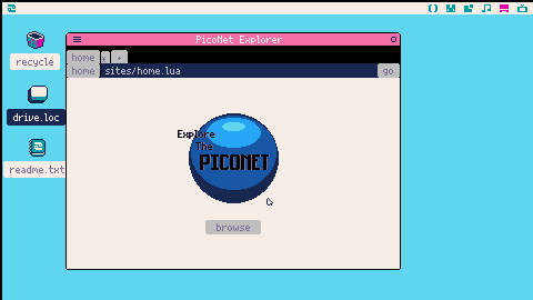 PicoNet Explorer, With Sitebuilder!