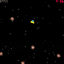First Pico-8 game: Asteroids Evasion