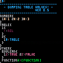 DMP()[Dumping table values]